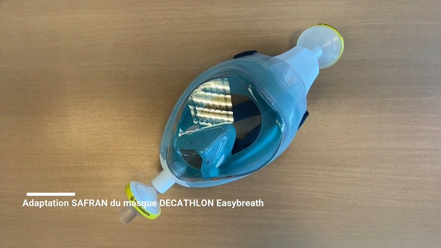 Safran et SEGULA Technologies poursuivent leur mobilisation dans la lutte contre le COVID-19 en adaptant le masque Easybreath Subea de Decathlon